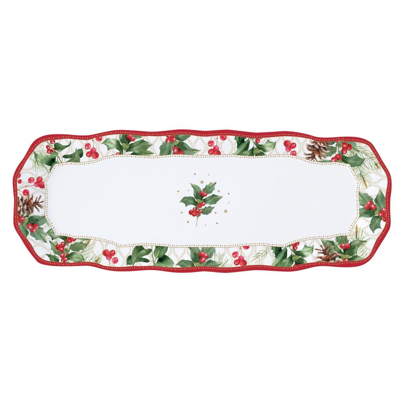 Easy Life - CHRISTMAS BERRIES - Platter | 37 cm / 14.5 in Home & Kitchen