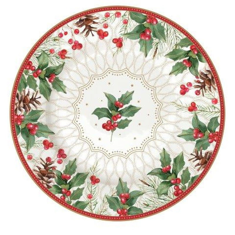 Easy Life - CHRISTMAS BERRIES - Side Plate | 19 cm / 7.5 in Home & Kitchen