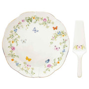 Easy Life - DANCING BUTTERFLIES - Cake Plate with Server | 32 cm / 12.5 in Home & Kitchen