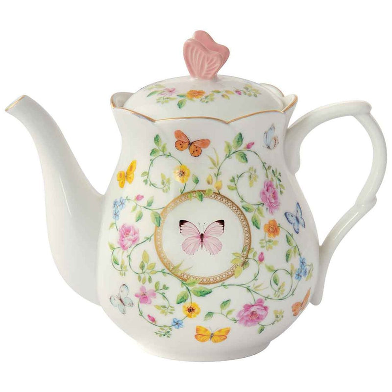 Easy Life - DANCING BUTTERFLIES - Teapot | 900 ml / 30 oz Home & Kitchen