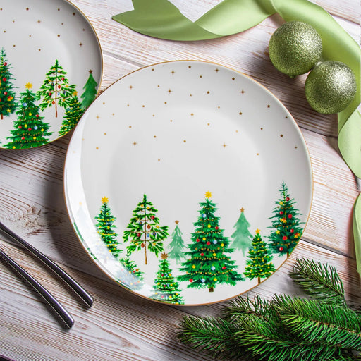 Easy Life - FESTIVE TREES - Dinner Plate | 27 cm / 10.6 in Home & Kitchen