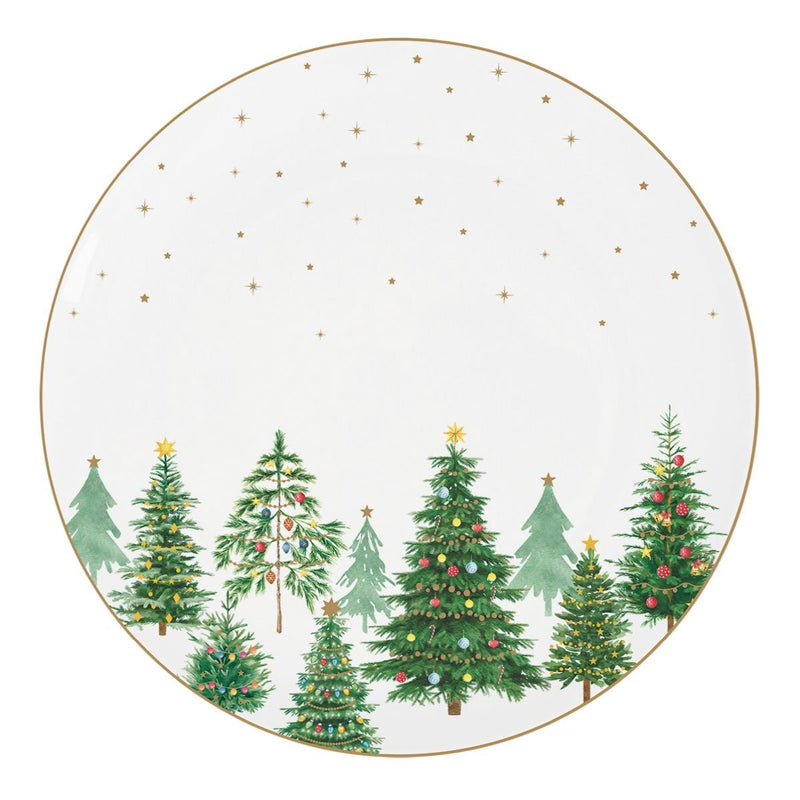 Easy Life - FESTIVE TREES - Dinner Plate | 27 cm / 10.6 in Home & Kitchen
