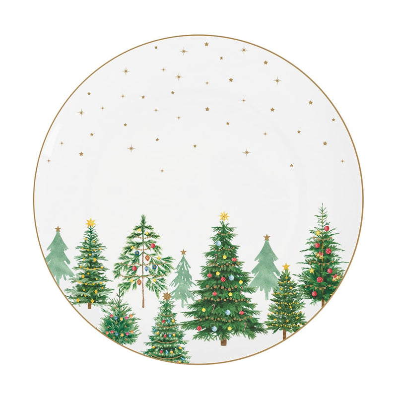 Easy Life - FESTIVE TREES - Dinner Plate | 27 cm / 10.6 in Home & Kitchen