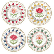 Easy Life - FLOWERY - Dessert Plate - Set of 4 | 19 cm / 7.5 in Home & Kitchen