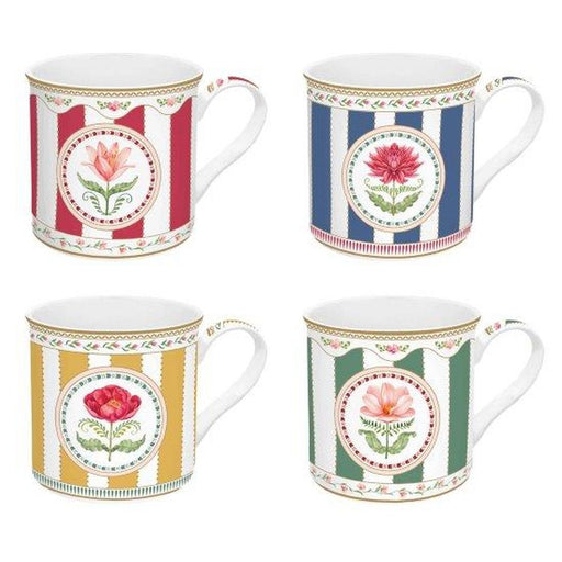 Easy Life - FLOWERY - Set of 4 Mugs | 300 ml / 10 oz Home & Kitchen