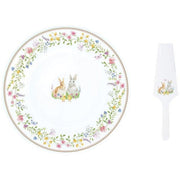 Easy Life - HAPPY EASTER - Cake Plate with Server | 32 cm / 12.6 in Home & Kitchen