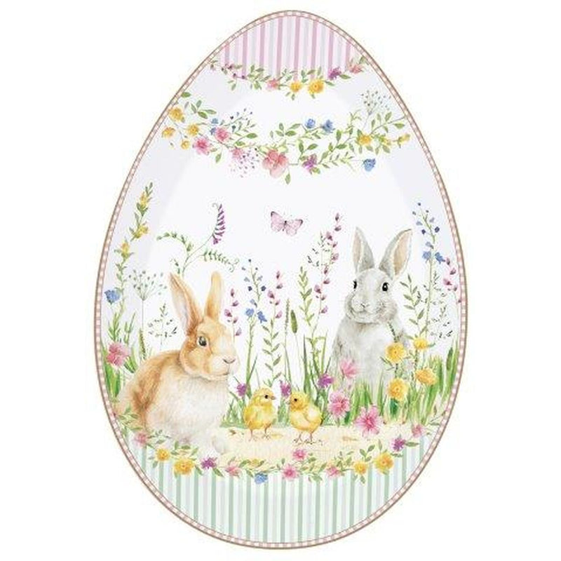 Easy Life - HAPPY EASTER - Egg Shape Platter | 30 cm / 11.8 in Home & Kitchen