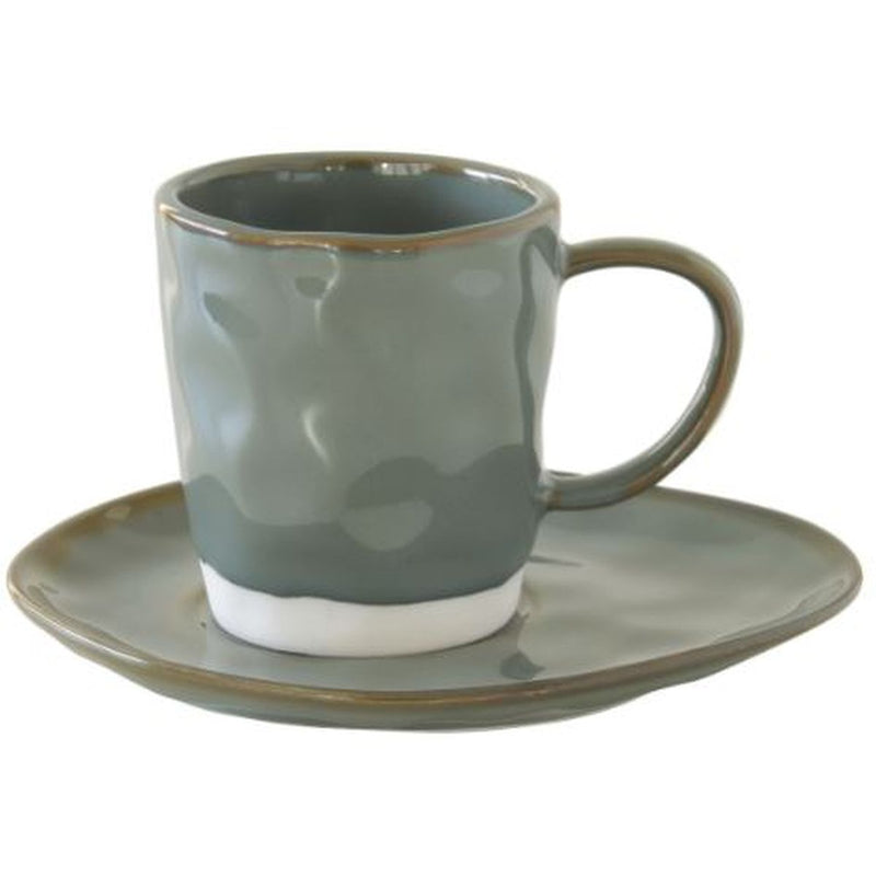 Easy Life - INTERIORS - Espresso Cup & Saucer - Celadon | 120 ml Home & Kitchen