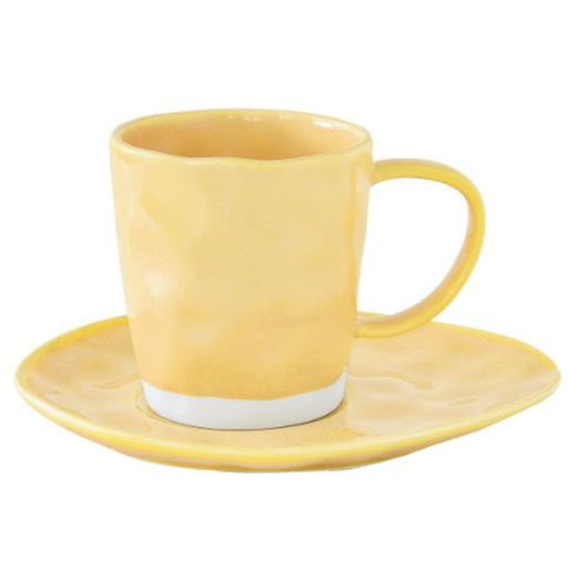 Easy Life - INTERIORS - Espresso Cup & Saucer - Yellow | 120 ml Home & Kitchen