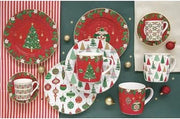 Easy Life - JINGLE BELLS - Dessert Plate - Set of 4 | 19 cm / 7.5 in Home & Kitchen