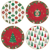 Easy Life - JINGLE BELLS - Dessert Plate - Set of 4 | 19 cm / 7.5 in Home & Kitchen