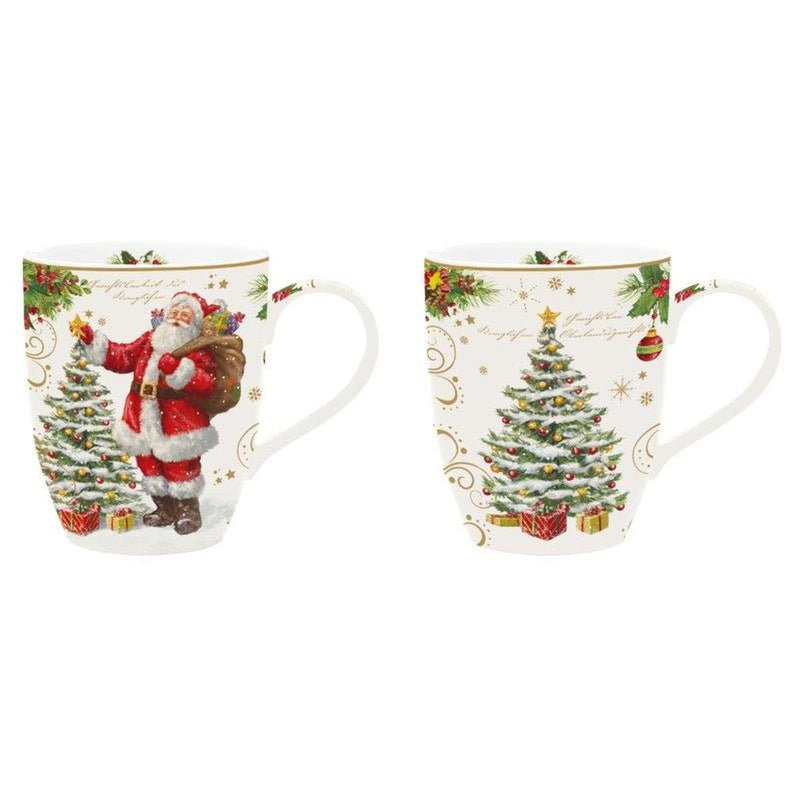 Easy Life - MAGIC CHRISTMAS - Set of 2 Assorted Mugs Home & Kitchen