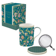 Easy Life - MAGIE D'ORIENT - Infuser Mug | 350 ml / 12 oz Home & Kitchen Burgundy