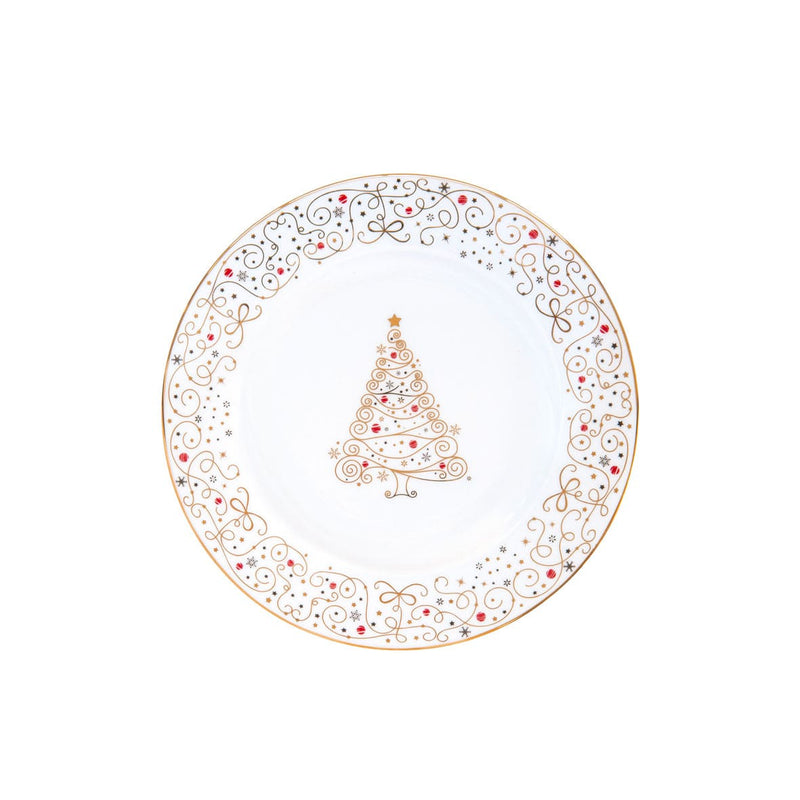 Easy Life - MERRY CHRISTMAS - Dessert Plate Home & Kitchen
