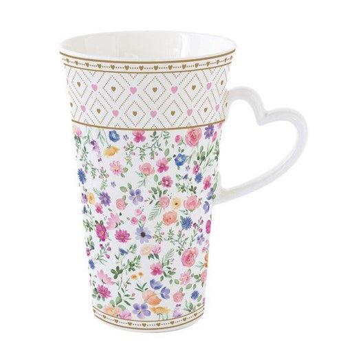 Easy Life - MON AMOUR - Mug - with Heart Shaped Handle | 600 ml / 20 oz Home & Kitchen