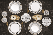 Easy Life - PALAZZO - Dessert Plate - Set of 4 | 19 cm / 7.5 in Home & Kitchen