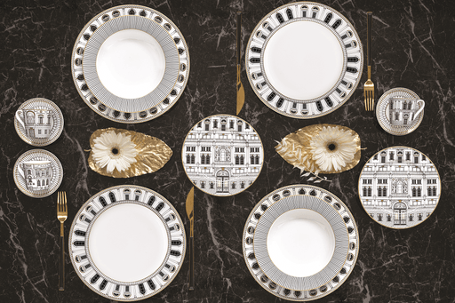 Easy Life - PALAZZO - Dessert Plate - Set of 4 | 19 cm / 7.5 in Home & Kitchen
