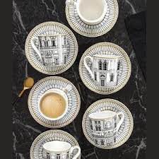 Easy Life - PALAZZO - Dessert Plate - Set of 4 | 19 cm / 7.5 in Home & Kitchen
