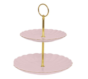 Easy Life - ROYALE - 2 Tier Server Home & Kitchen Pink