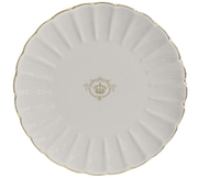 Easy Life - ROYALE - Dessert Plate - with Golden Rim | 19 cm Home & Kitchen Grey