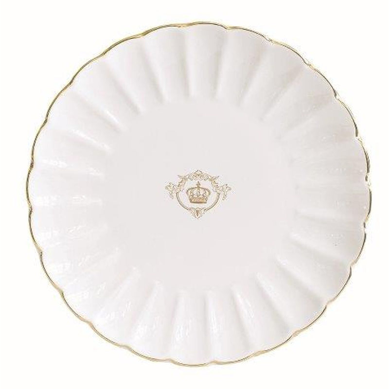 Easy Life - ROYALE - Dessert Plate - with Golden Rim | 19 cm Home & Kitchen Pink