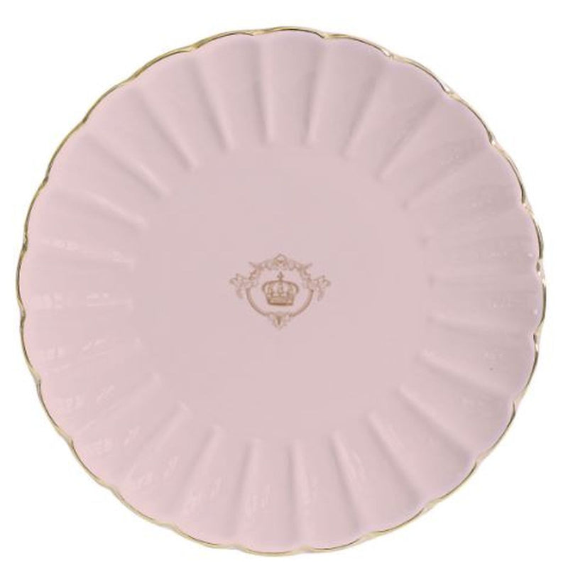 Easy Life - ROYALE - Dessert Plate - with Golden Rim | 19 cm Home & Kitchen Pink