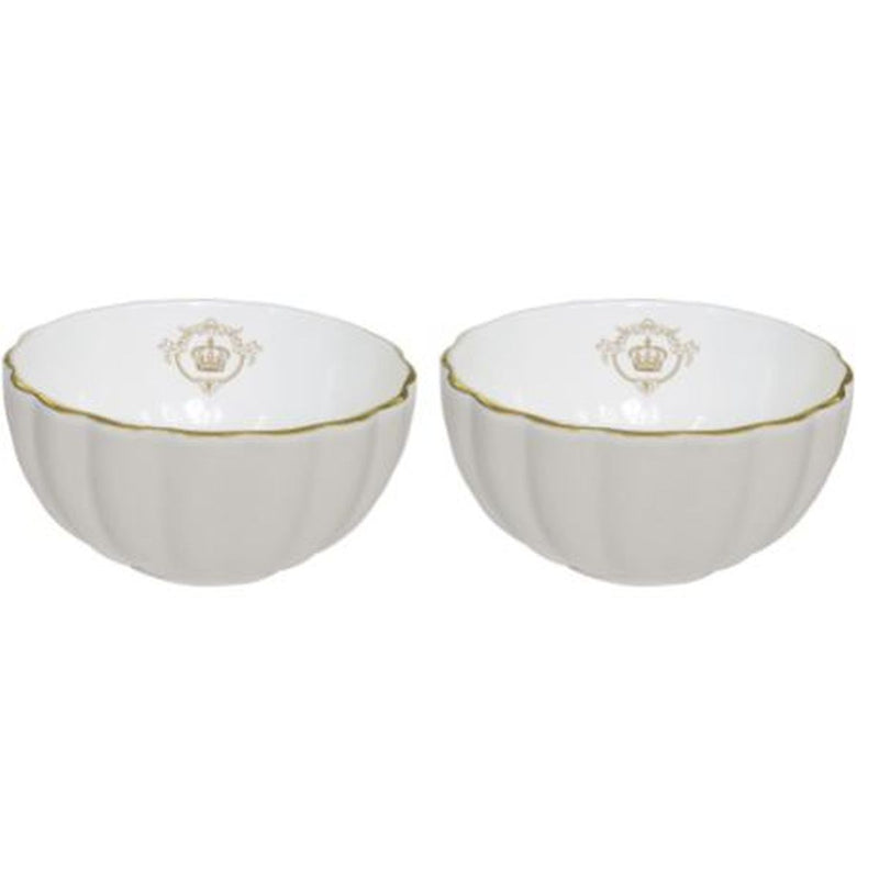 Easy Life - ROYALE - Set of 2 Bowls , Grey | 12 cm Home & Kitchen