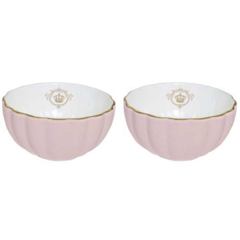 Easy Life - ROYALE - Set of 2 Bowls , Pink | 12 cm Home & Kitchen