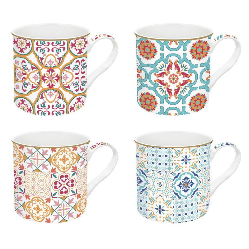 Easy Life - SIRACUSA - Set of 4 Mugs | 300 ml / 10 oz Home & Kitchen