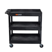EC111-B – Three-Tub Utility Cart | Black; view 2
