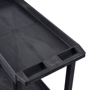 EC111-B – Three-Tub Utility Cart | Black; view 3