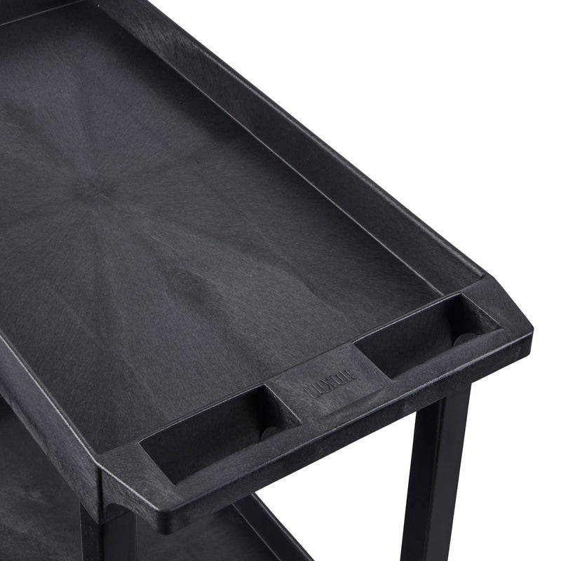 EC111-B – Three-Tub Utility Cart | Black; view 3