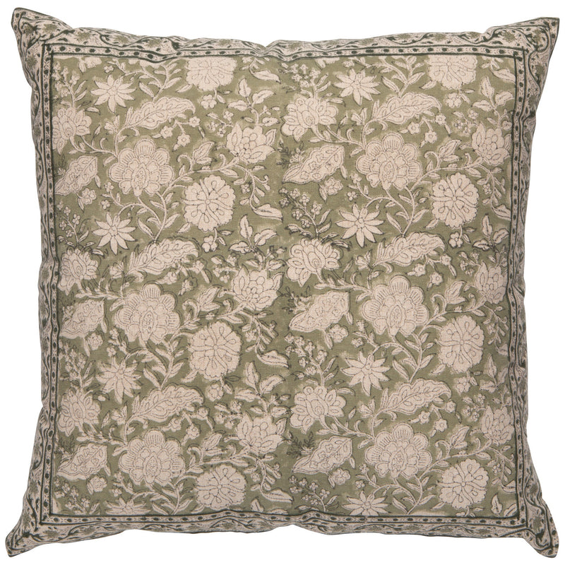 Danica Heirloom - Freesia Embroidered Pillow | 18 x 18 in / 45.7 x 45.7 cm