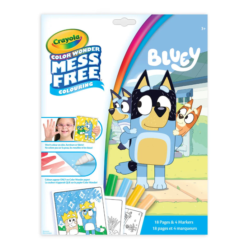 Crayola - Cahiers de coloriage et mini-marqueurs, Bluey