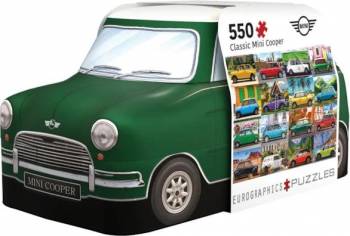 Eurographics - 550 Piece Shaped Tin Puzzle - Classic Mini Cooper Tin
