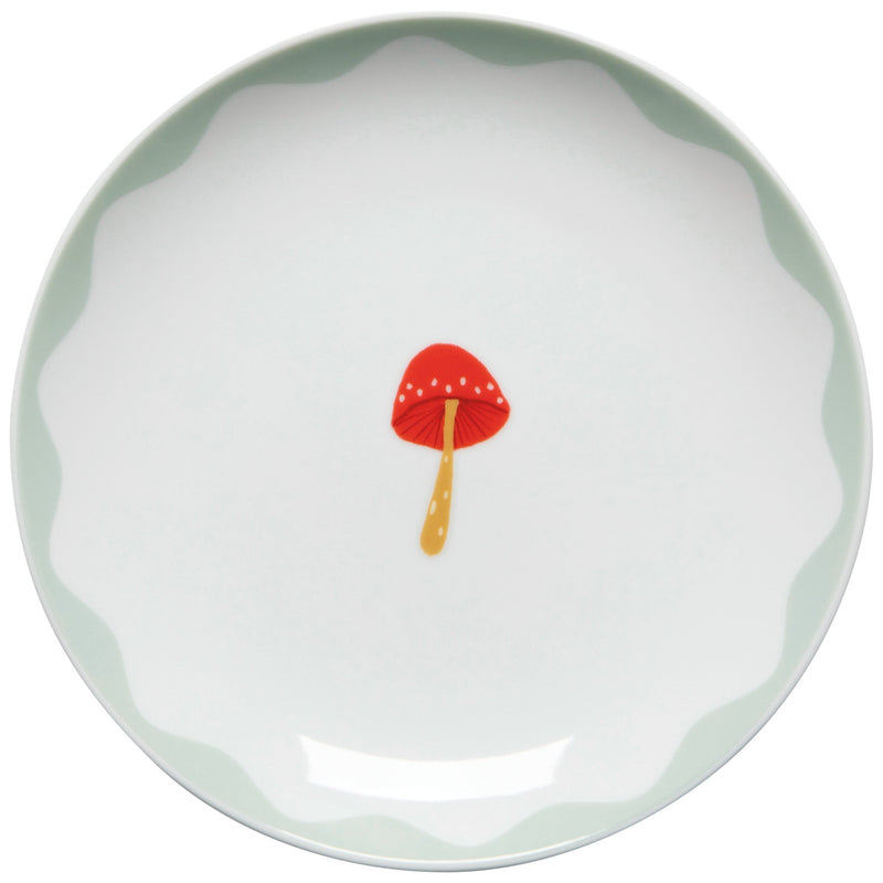 Danica Jubilee - Mushroom Gems - Appetizer Plates (Set of 4) - plate detail
