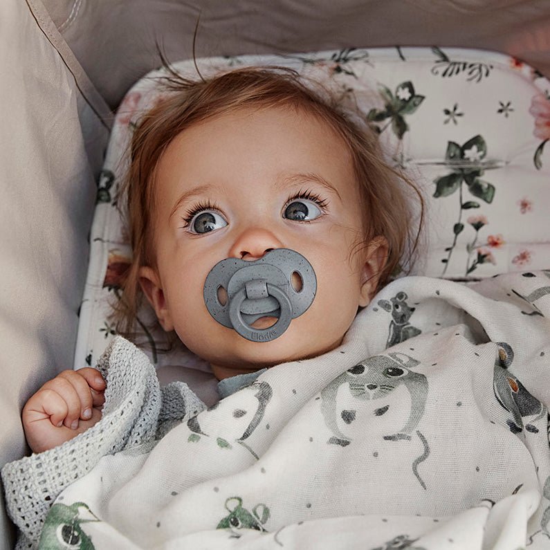 Elodie - Bamboo Pacifier Silicone Orthodontic Mother & Baby Tender Blue