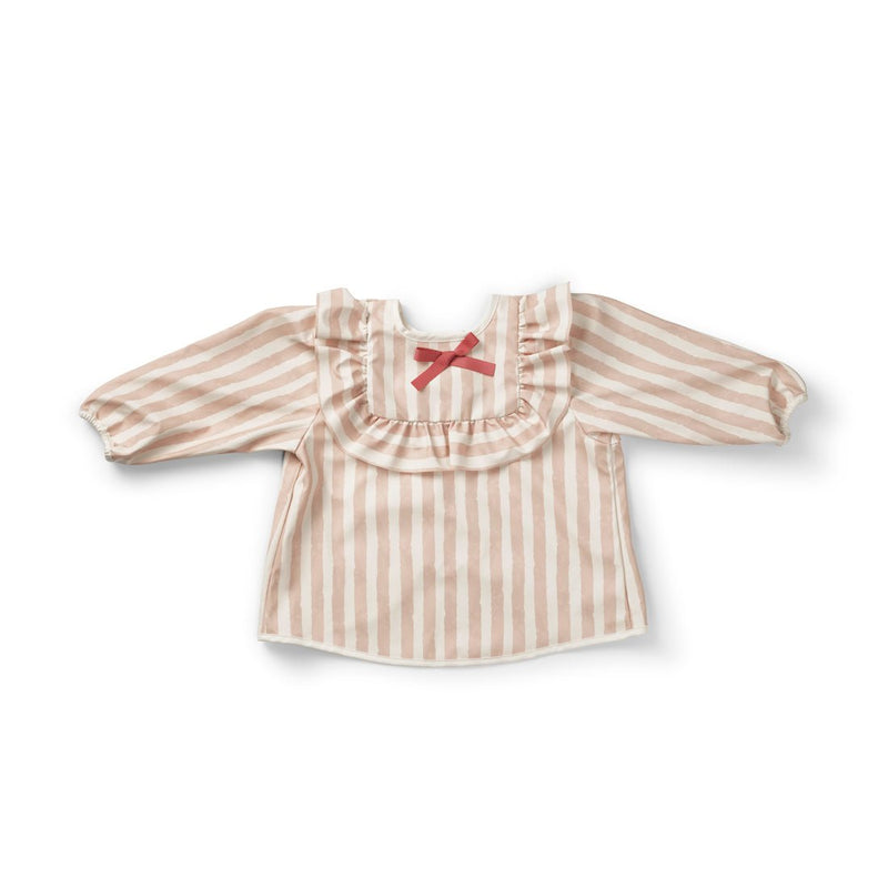 Elodie - Longsleeved Baby Bib Candy Stripes Mother & Baby