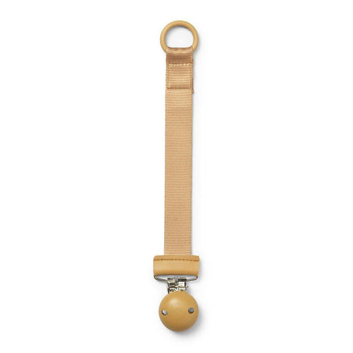Elodie - Pacifier Clip Wood Gold Mother & Baby