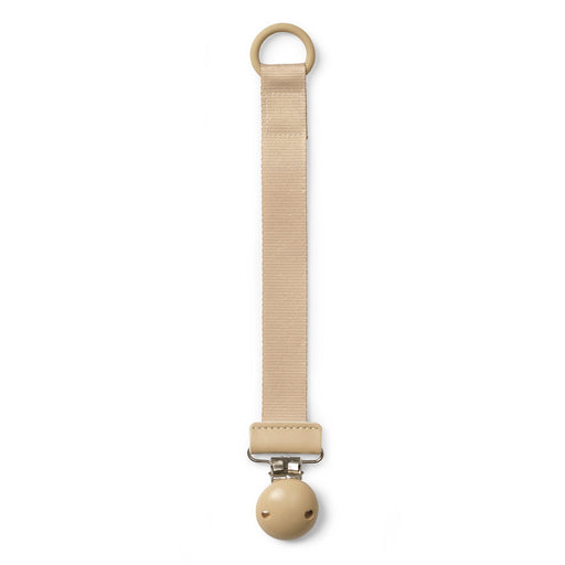 Elodie - Pacifier Clip Wood Pure Khaki Mother & Baby