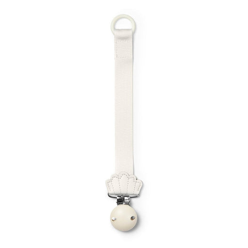 Elodie - Pacifier Clip Wood Vanilla White Mother & Baby