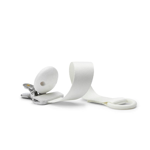 Elodie - Pacifier Clip Wood Mother & Baby Vanilla White
