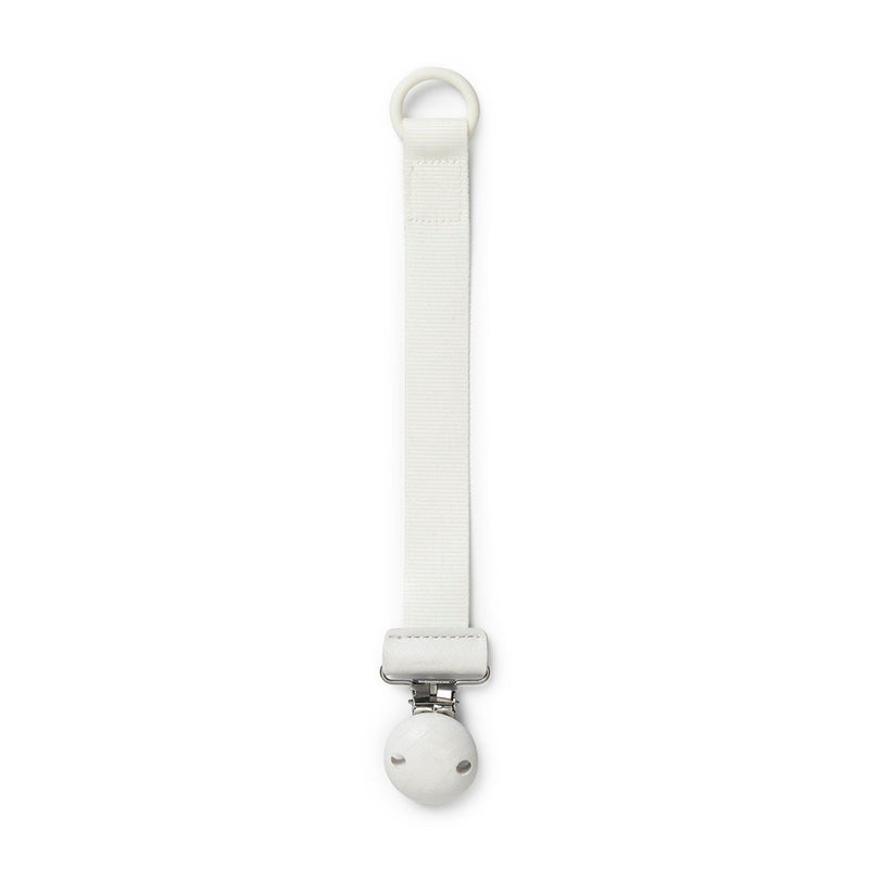 Elodie - Pacifier Clip Wood Mother & Baby Vanilla White