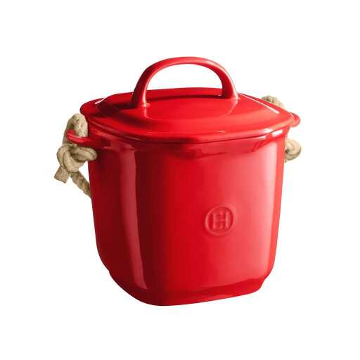 Emile Henry - Compost Bin, 25x20.5x24cm, 3.5L Home & Kitchen Grand Cru