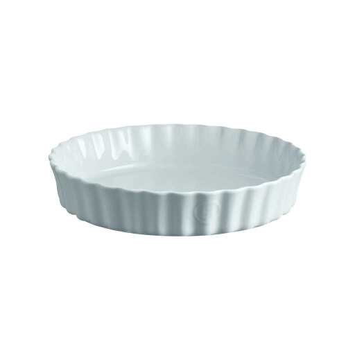 EMILE HENRY - Deep Flan Dish, 2L/2.1qt, 11.4x11.4x2.4"/29x29x6cm, Ecume Home & Kitchen