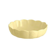 EMILE HENRY - Madeleine Round Dish, 2.4L/2.5qt, 10.6x2.6"/27x6.5cm, Vanille Home & Kitchen