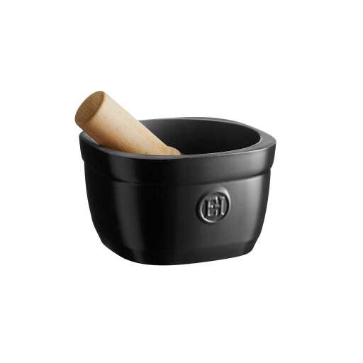 Emile Henry - Mortar & Pestle, 15x15.8x9.6cm, 0.9L Capacity Home & Kitchen Truffe