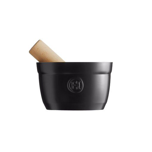 Emile Henry - Mortar & Pestle, 15x15.8x9.6cm, 0.9L Capacity Home & Kitchen Truffe