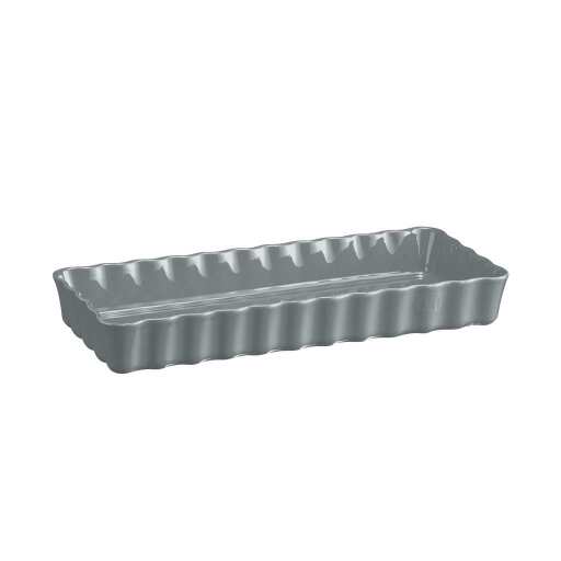 EMILE HENRY - Rectangular Tart Dish, Slim, 1.3L/1.4qt, 14.4x5.9x2"/36.5x15x5x5cm, Perle Home & Kitchen
