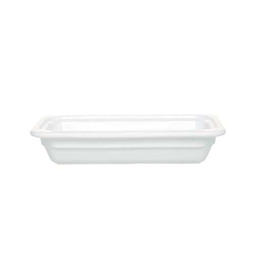 EMILE HENRY - WHITE 1/3 SIZE DISH 1.8L
